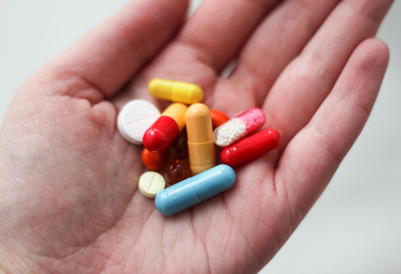 Tabletten auf Hand Tabletten auf Hand