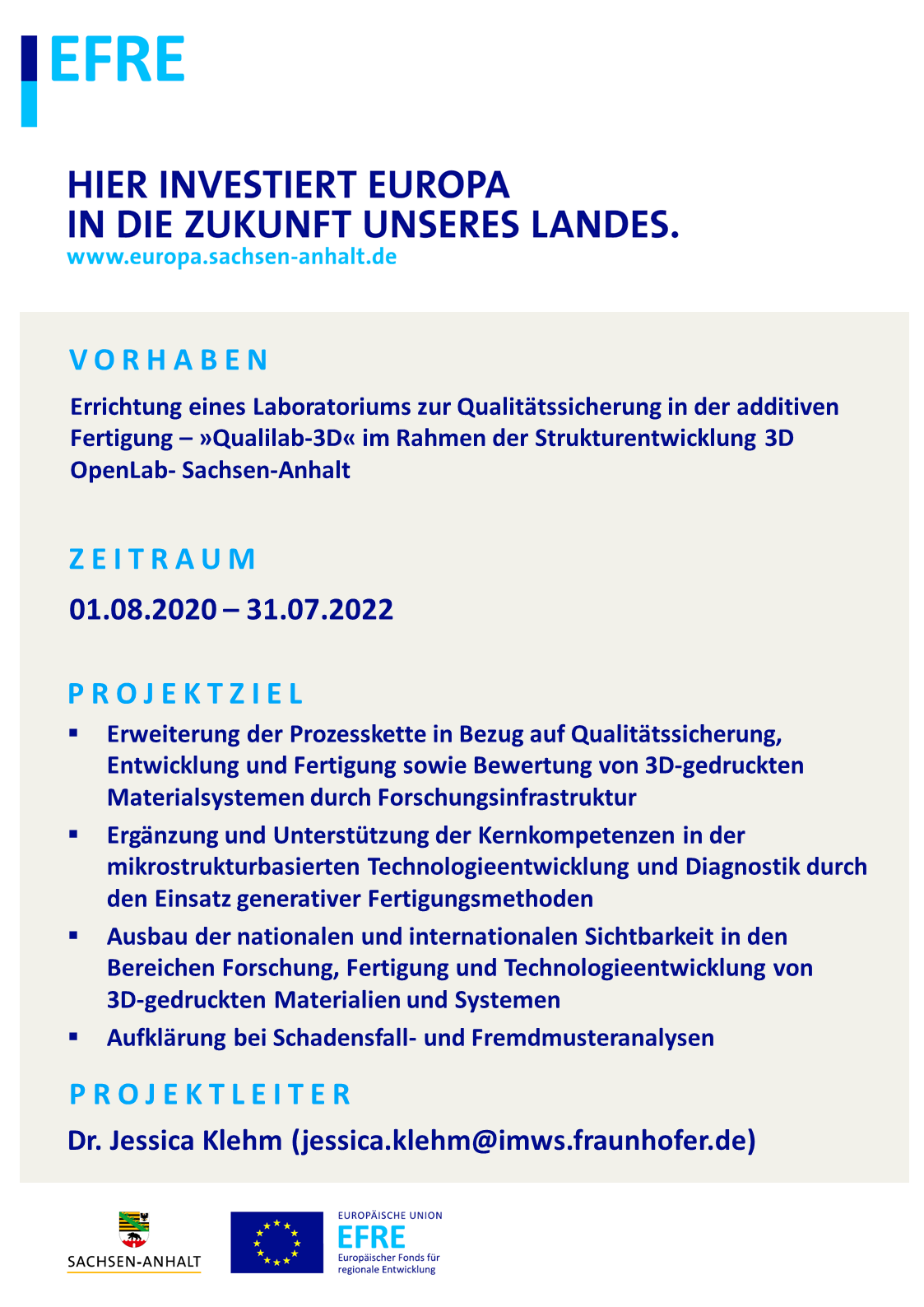 Förderplakat »QualiLab-3D«