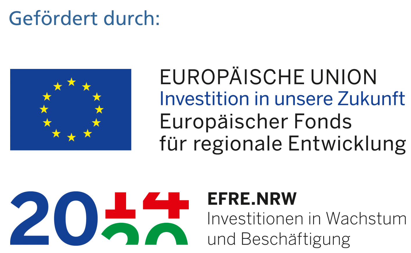 EU EFRE NRW Logo EU EFRE NRW Logo
