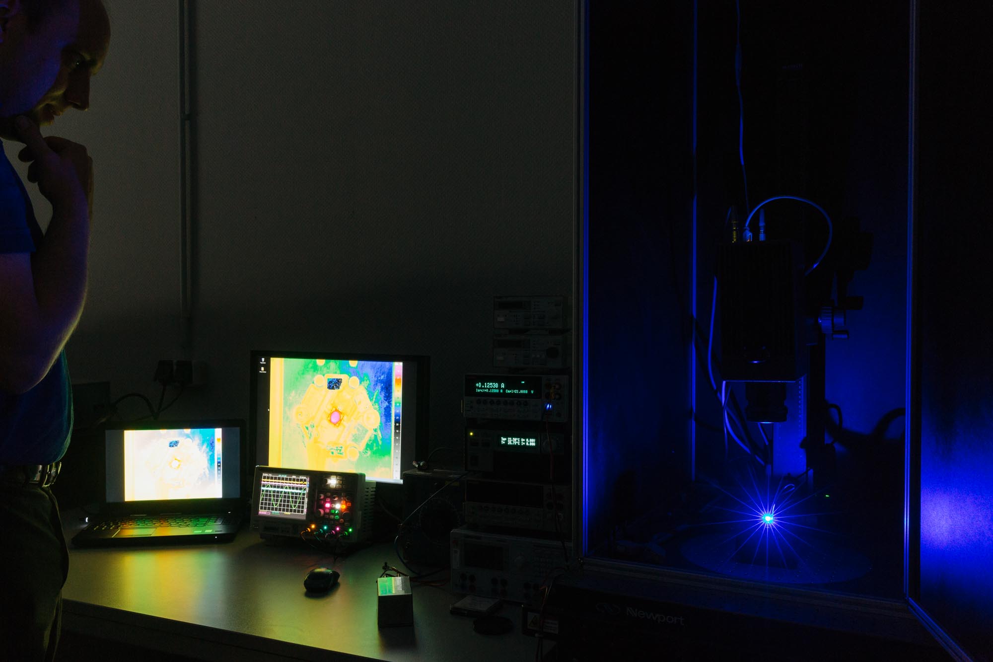 Thermographie eines LED-Moduls Thermografie LED Modul