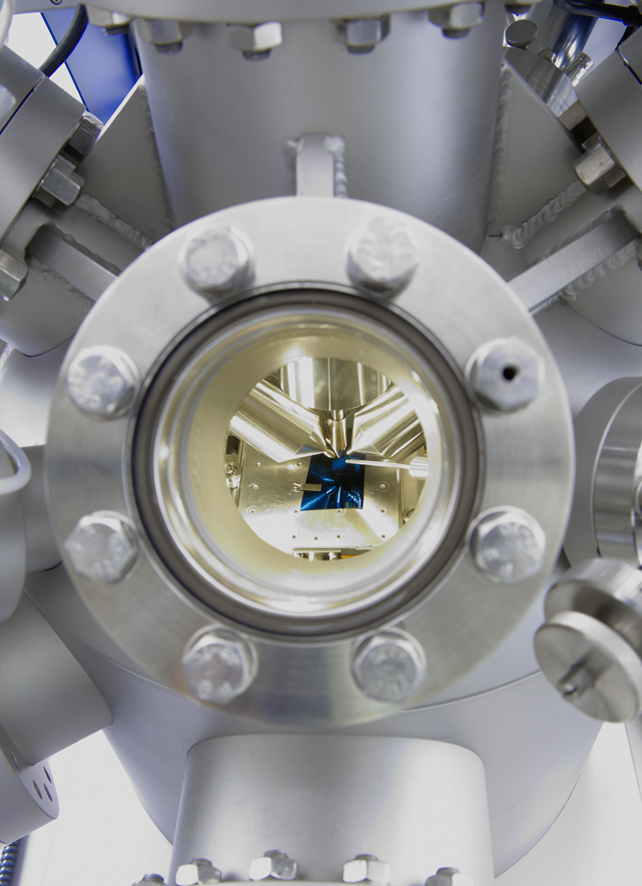 UHV chamber of the ToF-SIMS