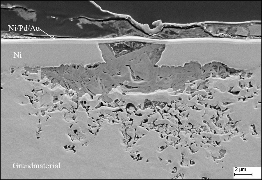 Korrodiertes Schichtsystem Korrosion Defekt Querschnitt Fraunhofer IMWS