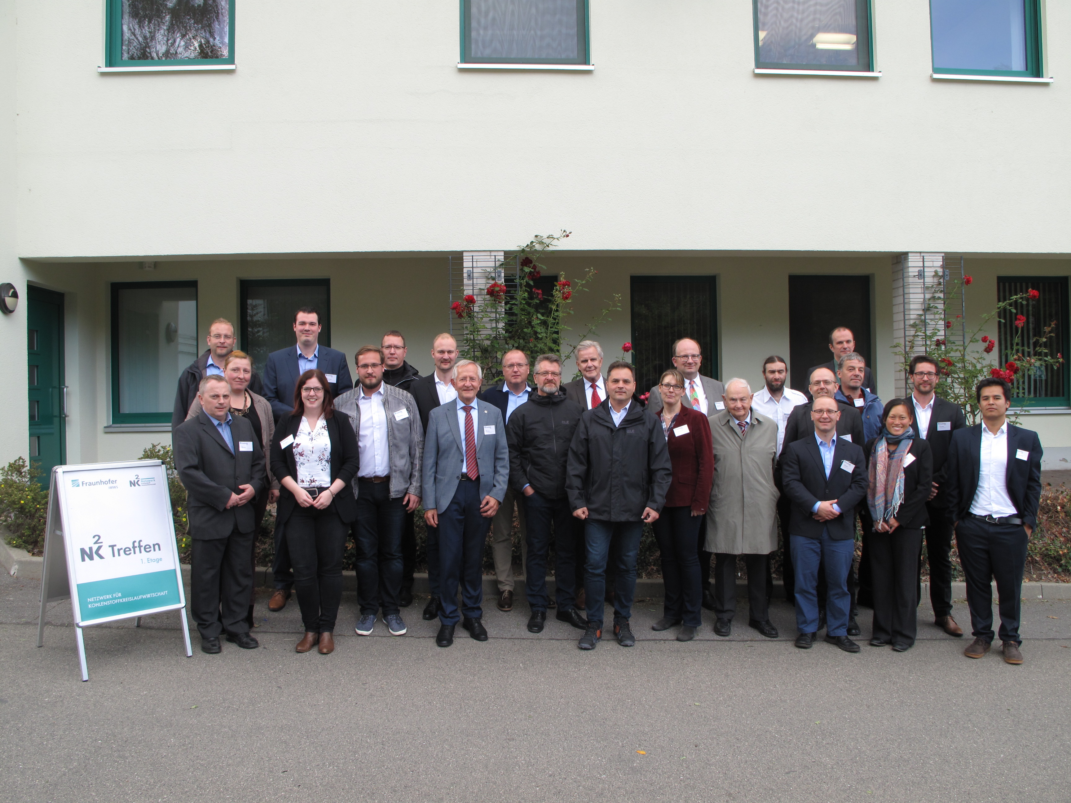 Die Mitglieder des Netzwerks trafen sich bei der AWVC Abfallverwertungsgesellschaft mbH in Chemnitz. 